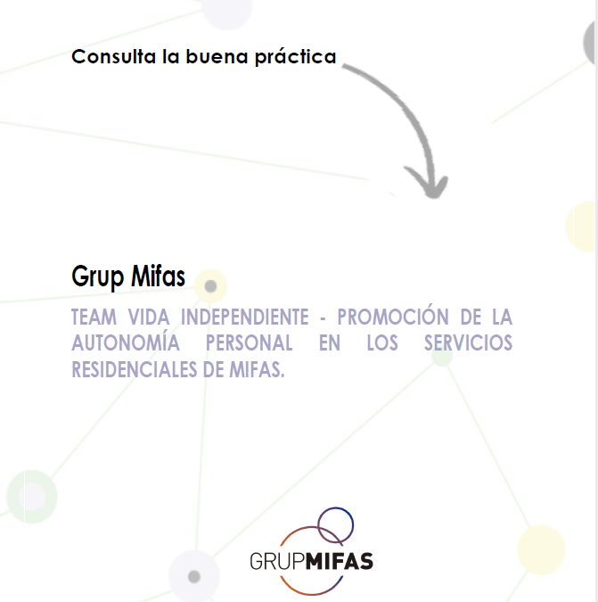 TEAM VIDA INDEPENDIENTE – PROMOCIÓN DE LA AUTONOMÍA PERSONAL EN LOS SERVICIOS RESIDENCIALES DE MIFAS