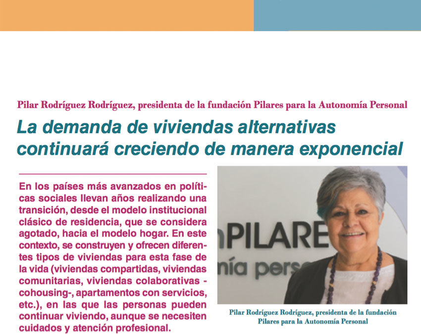 Entrevista a Pilar Rodríguez en el número 54 de la revista News Tercera Edad